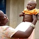 baby boy and a woman 