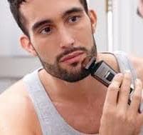 man shaving